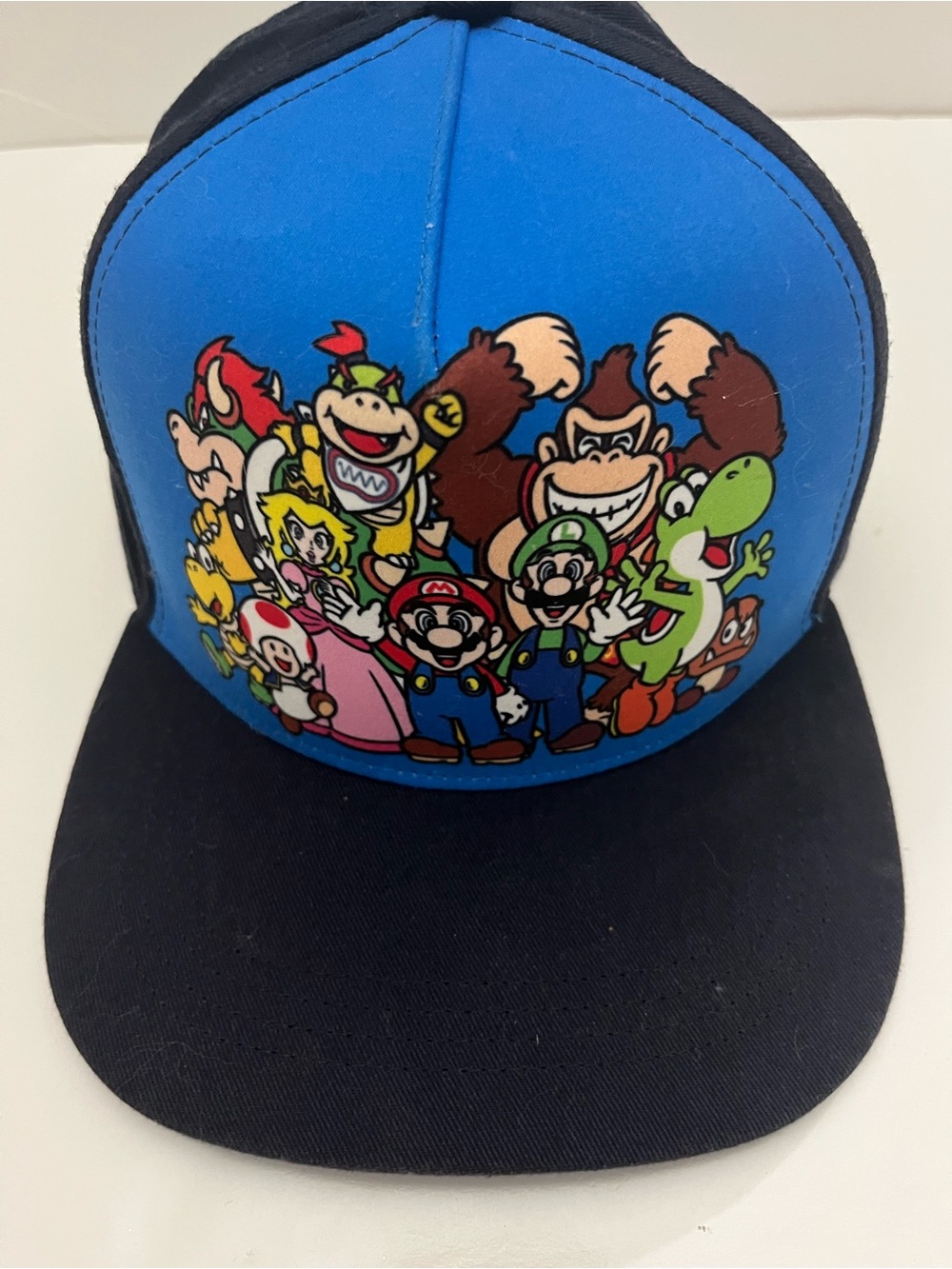 Official Nintendo Super Mario Character Group Youth Flat Brim Hat
